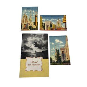 1945 Storied San Francisco Booklet + Golden Gate Exposition 1939 Postcards